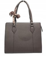 Erick Style - torebka shopper skóra ekologiczna brązowy czekolada D3659