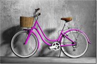 100 70CM OBRAZ PŁÓTNO FIOLETOWA DAMKA PŁÓTNO RAMA