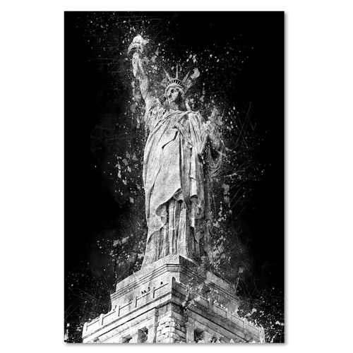 Obraz na płótnie - Canvas, Statua Wolności nocą 40x60 na Arena.pl