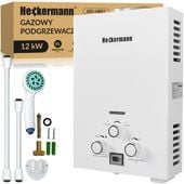 PODGRZEWACZ PRZEPŁYWOWY WODY BOJLER GAZOWY NA GAZ ZIEMNY Z SIECI NG 6L 12KW