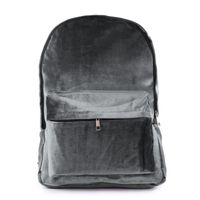 plecak aksamitny velvet szary pl33sz