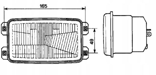Element optyczny reflektora, 155x96.3 mm Cobo na Arena.pl