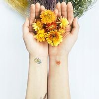 Paperself tatuaż tymczasowy naklejany mały ogród