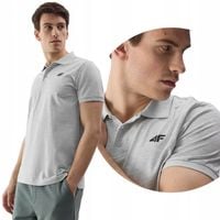 KOSZULKA MĘSKA POLO 4F POLÓWKA SPORTOWA T-SHIRT BAWEŁNIANY SS24M129