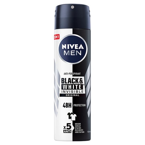 NIVEA MEN DEO BLACK WHITE INVISIBLE ORIGINAL spray zdjęcie 5