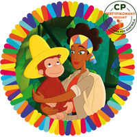 Opłatek na tort Ciekawski George