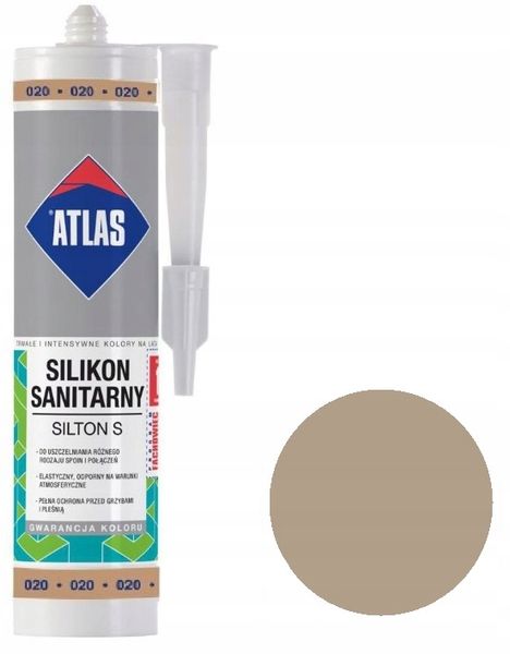ATLAS SILIKON SILTON S 280ml - 020 BEŻOWY zdjęcie 1