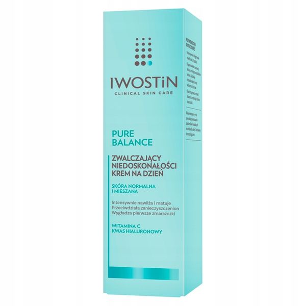 Iwostin Pure Balanc na dzień Krem przeciw niedoskonałościom do twarzy 50 ml zdjęcie 3