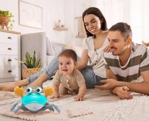 KRAB ŁAZIK PEŁZAJĄCY INTERAKTYWNY Z DZWIĘKIEM i ŚWIATŁEM LED na Arena.pl