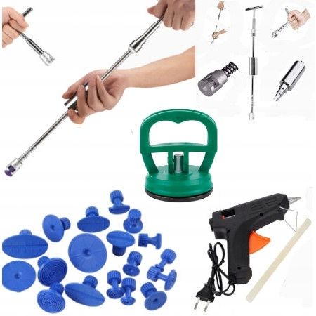 Zestaw do Wyciągania Usuwania Wgnieceń karoseri Młotek + ssak + Pistolet KL na Arena.pl