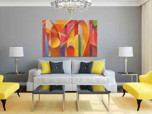 15101 Obraz na płótnie KATEDRA KOLOROWY na Arena.pl