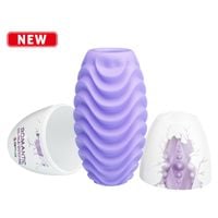 pretty love   romantic double sided egg purple