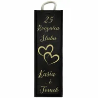 SKRZYNKA NA WINO 10 20 25 ROCZNICA ŚLUBU JUBILEUSZ PREZENT Z GRAWEREM
