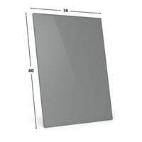 SZYBA BLACHA POD PIEC KOMINEK KOZĘ SZYBA HARTOWANA 40X30 GRAFIT