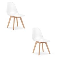 Krzesło KITO przezroczyste / nogi naturalne x 2