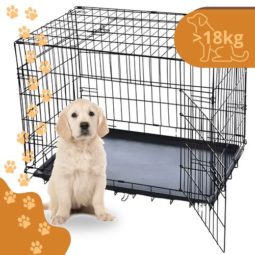 Klatka dla psa 77x57x48cm L kojec transporter dla średnich ras do 18 kg na Arena.pl