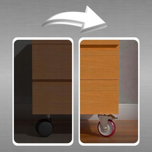 KÓŁKA OBROTOWE 75mm 200kg Z HAMULCEM GUMOWE ZESTAW JEZDNY WÓZKA 4 SZT na Arena.pl