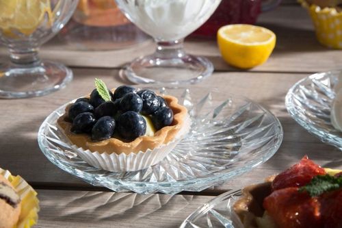 Talerze deserowe szklane talerzyki Altom Design Stella 15cm zestaw 12 sztuk na Arena.pl