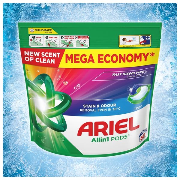 Ariel All-in-1 PODS Kapsułki do prania, 60 prań zdjęcie 4