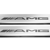 Listwa progowa MERCEDES C COUPE C205 AMG Stal nierdzewna 304 połysk 2szt