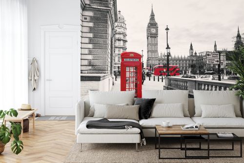 Fototapeta Londyn Czarno-Biała Flizelina 416x290 na Arena.pl