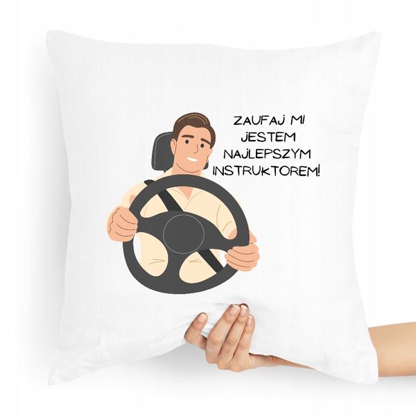 Poduszka Dla Instruktora Jestem Instruktorem Z Nadrukiem Ze Zdjęciem zdjęcie 1