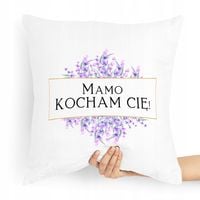 Poduszka Prezent Dla Mamy Mamo Kocham Cię! Z Nadrukiem Ze Zdjęciem