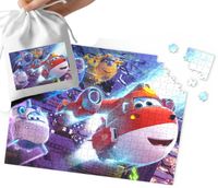 PUZZLE - SUPER WINGS WZORY Z BAJEK PREZENT 110EL + WORECZEK