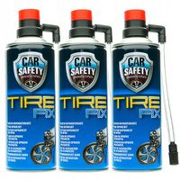 3x ZESTAW NAPRAWCZY 450 ml TIRE FIX USZCZELNIACZ DO OPON W SPRAYU