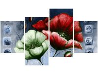 OBRAZ CZERWONE ZIELONE MAKI