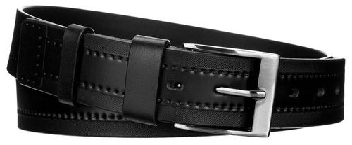 Szeroki skorzany pasek meski z ozdobna perforacja na Arena.pl