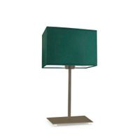 Lampka AMALFI abażur zieleń butelkowa stare złoto