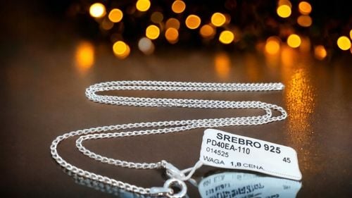 45cm srebrny łańcuszek dla dziecka chłopca dziewczynki pancerka PD4 1,8g na Arena.pl