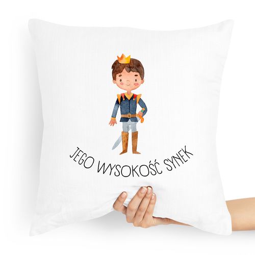 Poduszka Prezent Dla Syna Jego Wysokość Syn Z Nadrukiem Ze Zdjęciem na Arena.pl