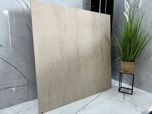 Płytka gresowa BEŻ 120x120 mat ciepły beton piaskowy gres wielkoformatowy na Arena.pl