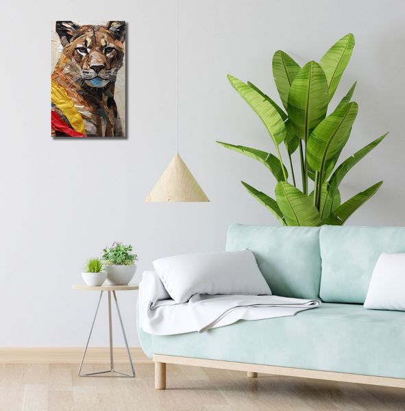 Obraz 30x50cm Papierowy Tygrys zdjęcie 2