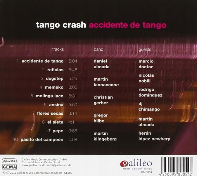 ACCIDENTE DE TANGO CD TANGO CRASH zdjęcie 2