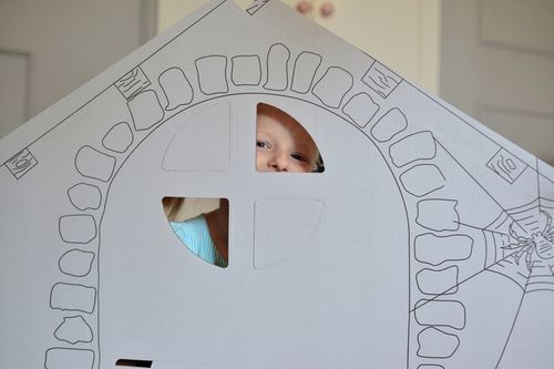 DOMEK Z TEKTURY tekturowy do malowania kartonowy na Arena.pl