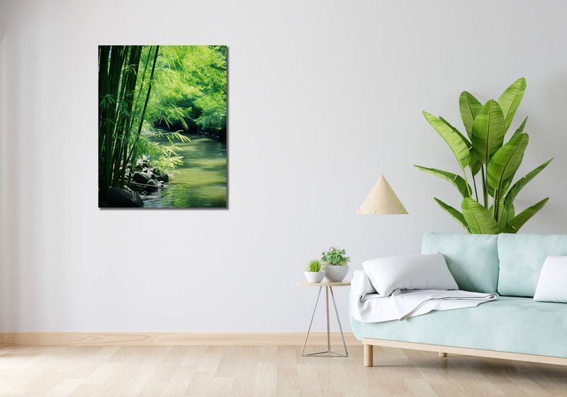 Obraz 70x90cm Spokój Bambusów zdjęcie 2