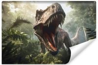 Fototapeta Dla Młodzieży DINOZAUR Dżungla Abstrakcja 3D 90cm x 60cm