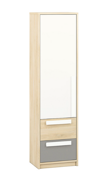 Regał Młodzieżowy Wąski 1D2SZ 55 cm Wielokolorowe DRIPS ML zdjęcie 1