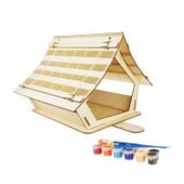 Karmnik dla ptaków do malowania i złożenia farbki w zestawie; k3