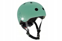 SCOOT AND RIDE KASK S-M FOREST dla dzieci regulacja 50-55cm rowerowy LED