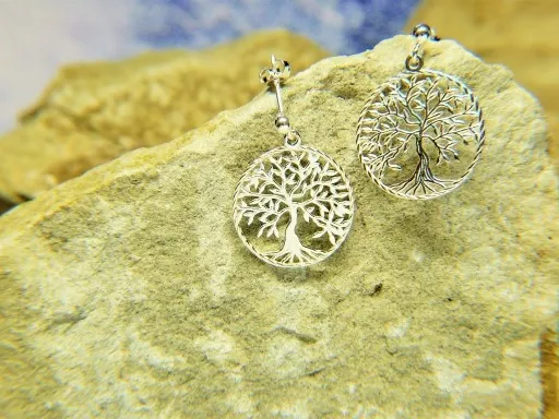 KOMPLET DRZEWO ŻYCIA DRZEWKO SZCZĘŚCIA srebro 925 zdjęcie 8