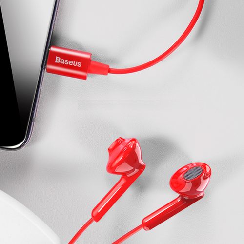 Słuchawki Baseus Encok C16 USB Type-C pilot czerwony na Arena.pl