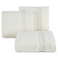 Ręcznik bawełniany z błyszczącą nicią LIANA 70X140 kremowy