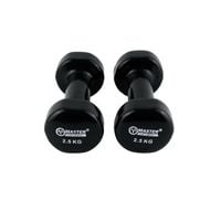 hantle hantelki ciężarki winylowe 2 x 2,5 kg master