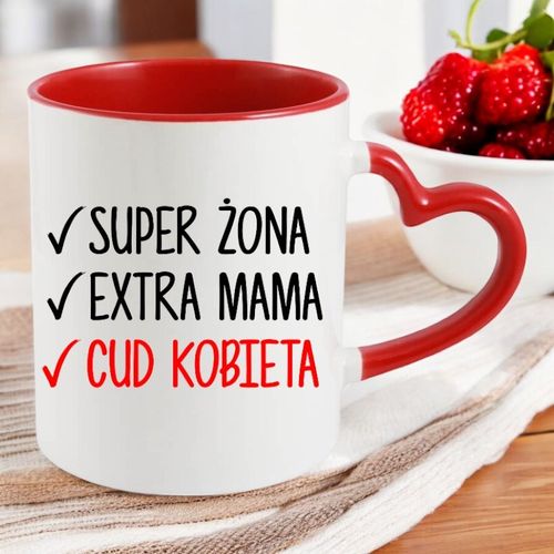 KUBEK Z NADRUKIEM PREZENT DLA ŻONY MAMY DZIEŃ KOBIET URODZINY na Arena.pl