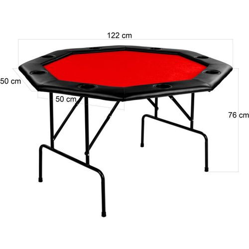 Stół do pokera - czerwony M57304 na Arena.pl