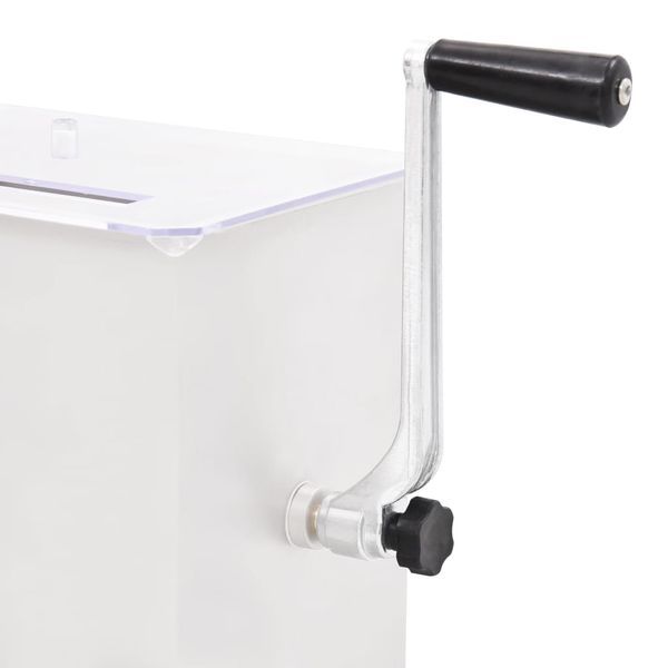 Ręczna mieszarka do mięsa z pokrywką, srebrna zdjęcie 5